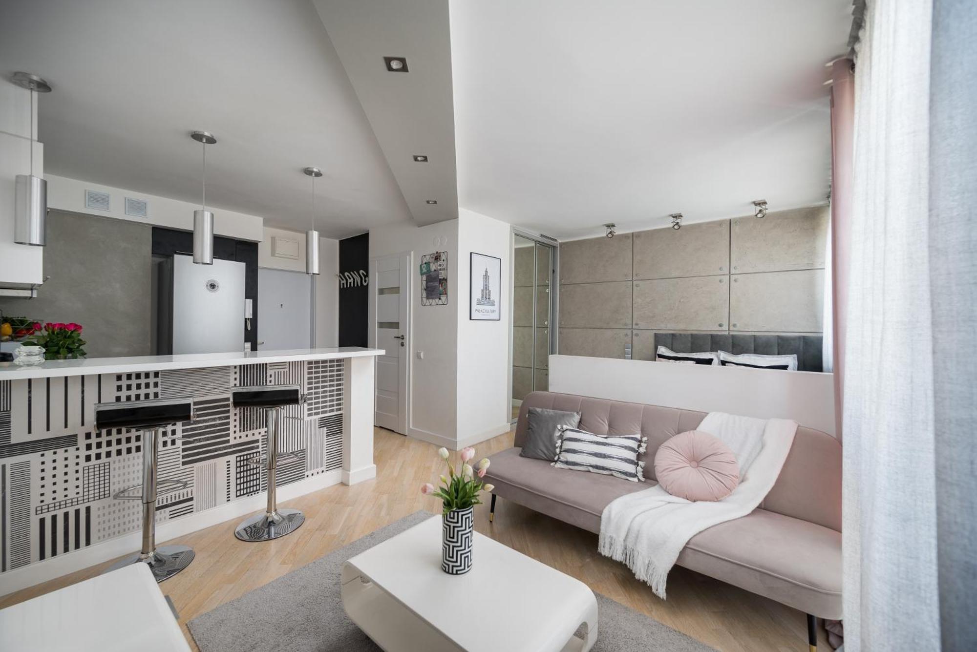 Air-Conditioned Premium Loft Warsaw Skyline Only 900 M To Central Station Zewnętrze zdjęcie
